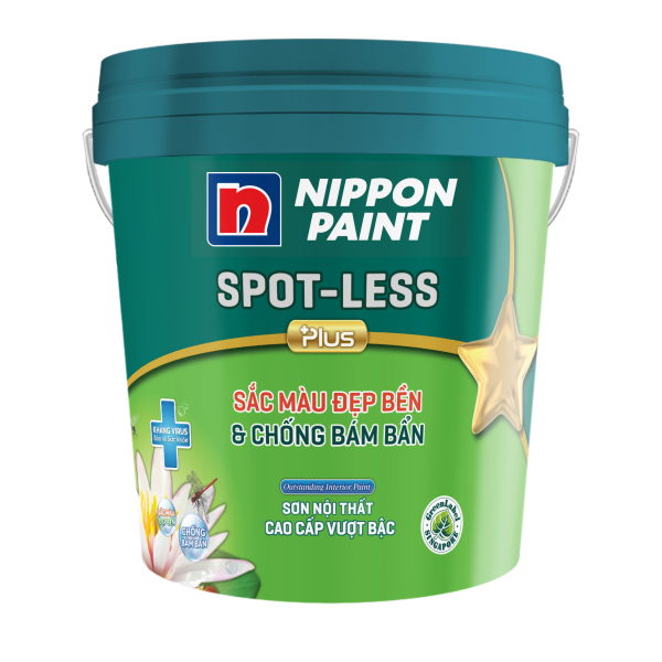 Sơn nội thất Nippon Odourless Spot Less Plus+ 5L